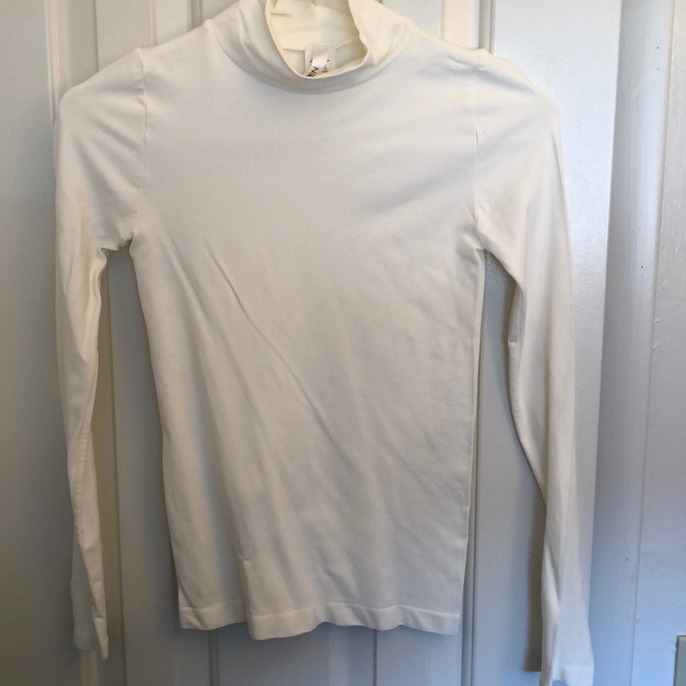 One Day Sale! One Size Mockneck Bodycon Shirt